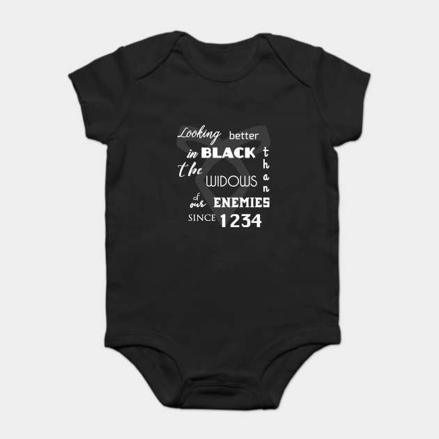 Shadowhunters #black Baby Bodysuit by Valandra